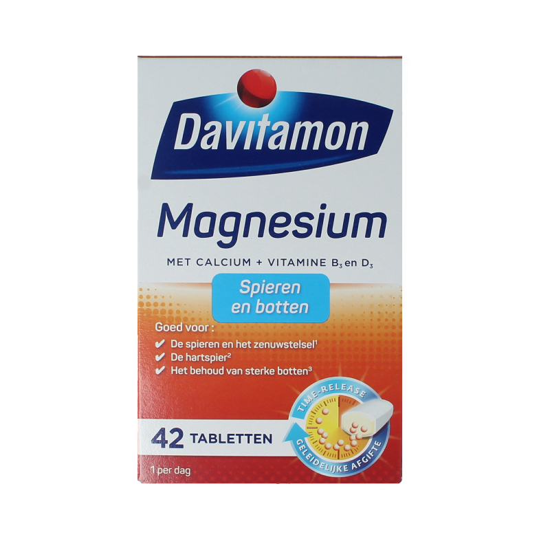 Davitamon Magnesium spieren en botten 42 Tabletten