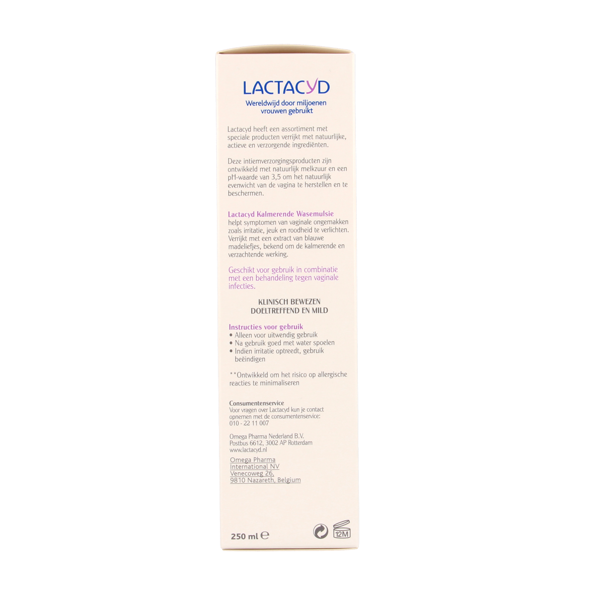 Lactacyd Wasemulsie kalmerend 250.00 Milliliter