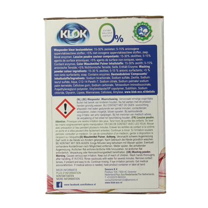 Klok Waspoeder kleur 1170.00 Gram