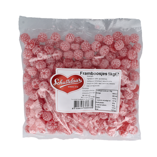 Schuttelaar Framboosjes 1.00 Kilogram