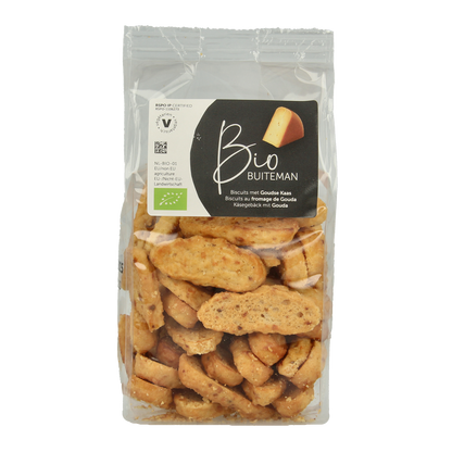Buiteman Kaaskoekjes bio 125.00 Gram