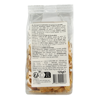 Buiteman Kaaskoekjes bio 125.00 Gram