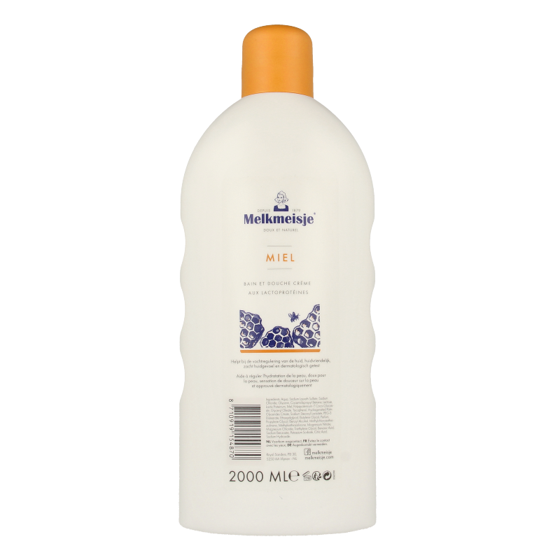 Melkmeisje Bad en douche honing 2 Liter