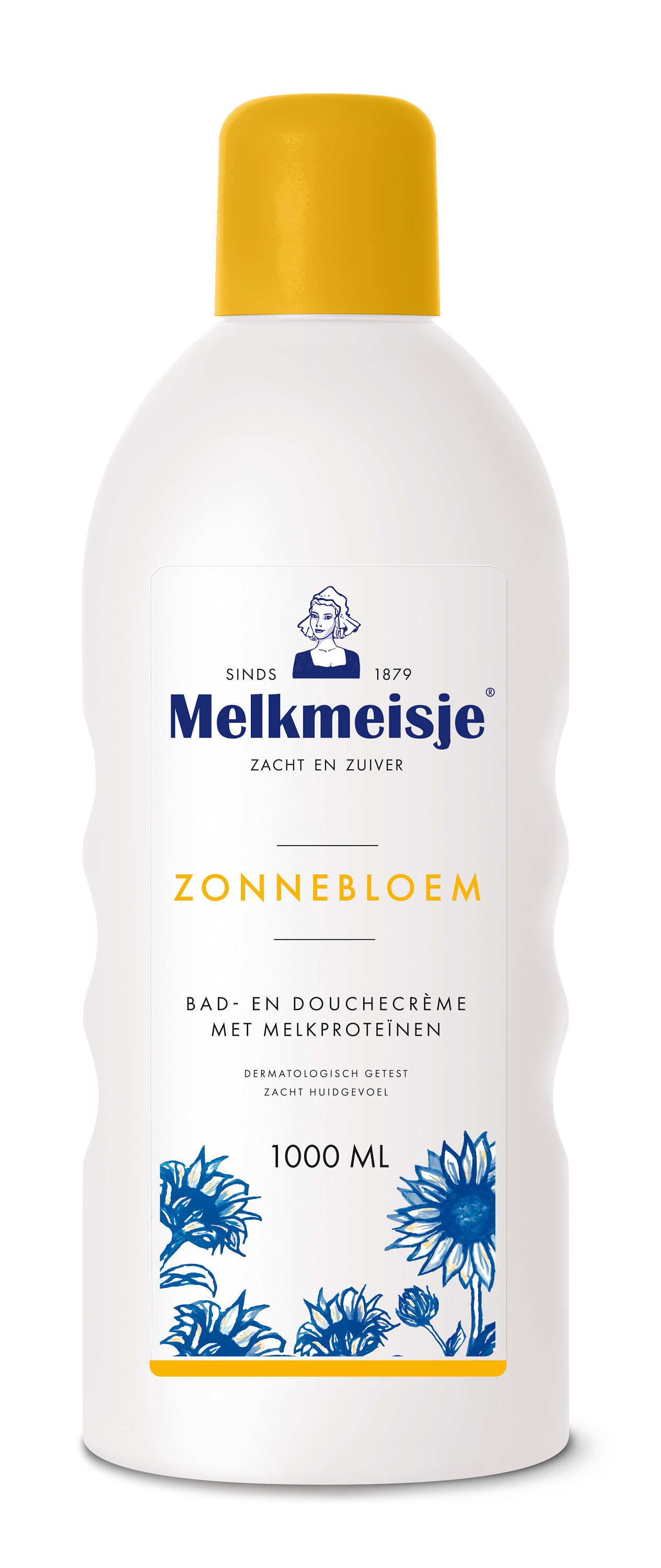 Melkmeisje Bad en douche zonnebloem/melk 1 Liter