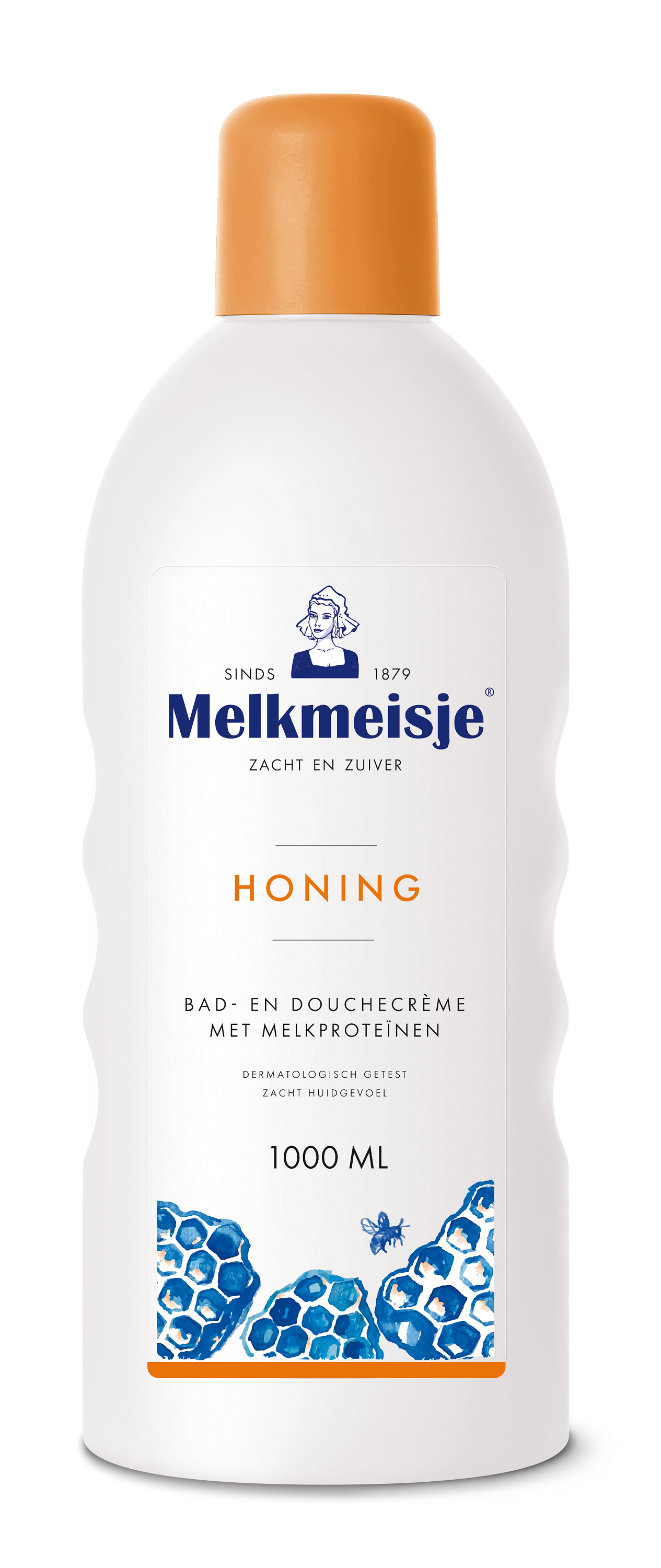 Melkmeisje Bad en douche honing 1 Liter