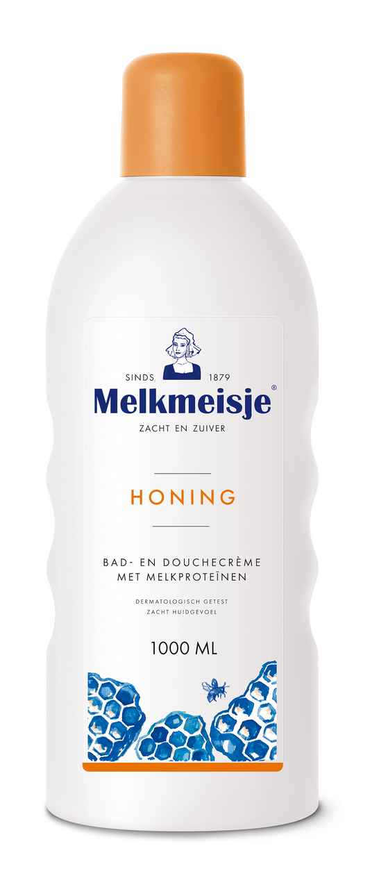 Melkmeisje Bad en douche honing 1 Liter