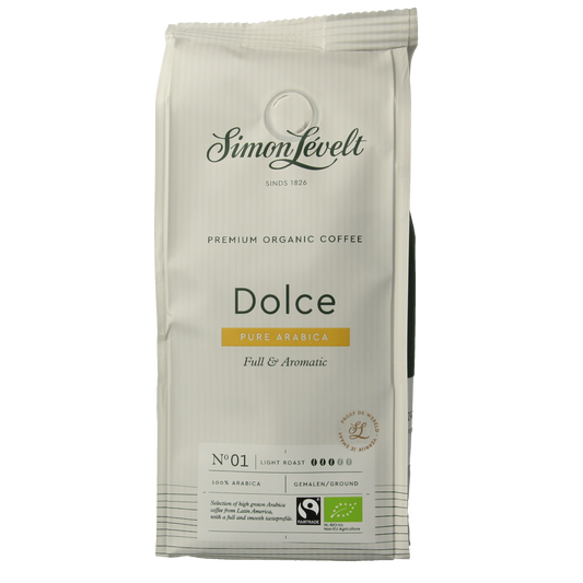 Simon Levelt Cafe organico dolce snelfilter bio 250.00 Gram
