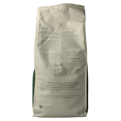 Simon Levelt Forte superior blend gemalen koffie bio 1.00 Kilogram