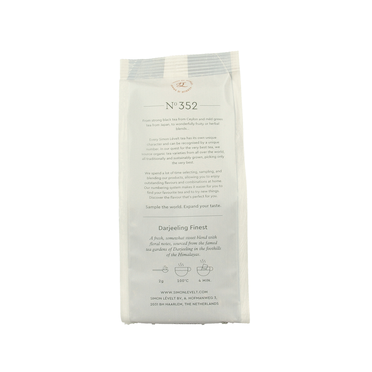 Simon Levelt Darjeeling finest bio 90.00 Gram