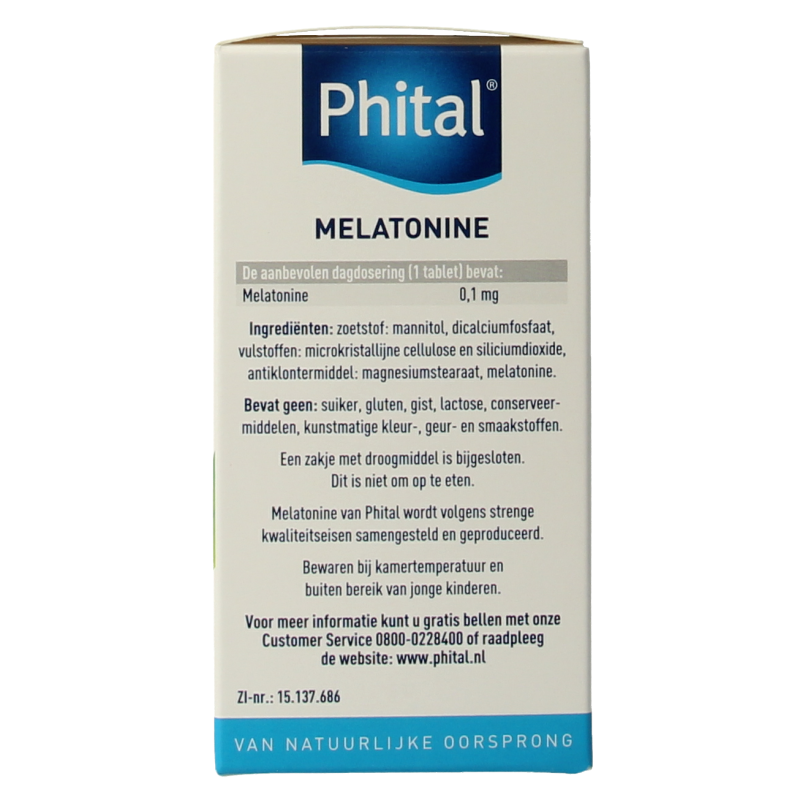 Phital Melatonine 0.1 mg 500 Tabletten