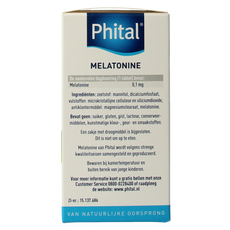 Phital Melatonine 0.1 mg 500.00 Tabletten