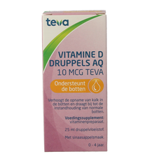 Teva Vitamine D AQ druppels 10 mcg 25 Milliliter