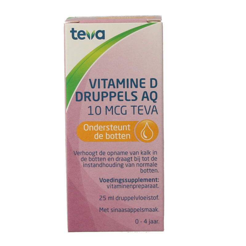 Teva Vitamine D AQ druppels 10 mcg 25 Milliliter