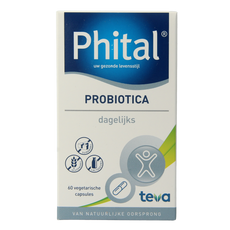 Phital Probiotica dagelijks 60.00 Vegetarische capsules