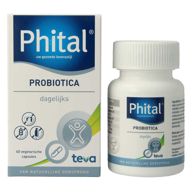 Phital Probiotica daily 60 Vegetarische capsules