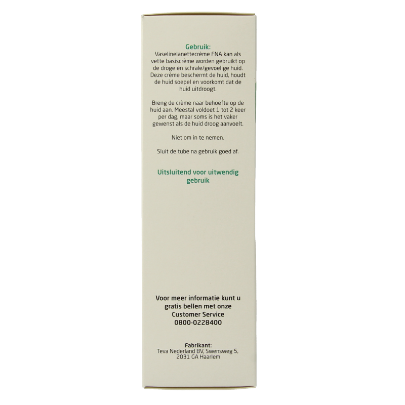 Teva Vaselinelanettecreme FNA 100 Gram