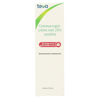 Teva Cetomacrogolcreme 20% vaseline 100.00 Gram