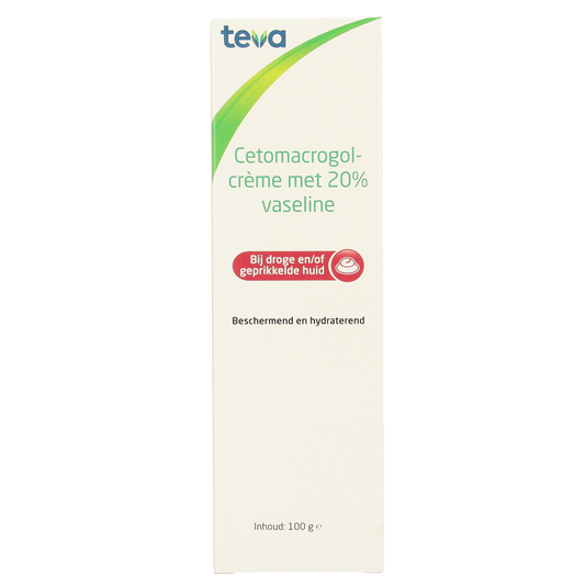 Teva Cetomacrogolcreme 20% vaseline 100.00 Gram