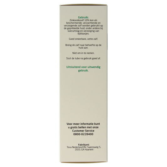 Teva Zinkoxidezalf 10% 100.00 Gram