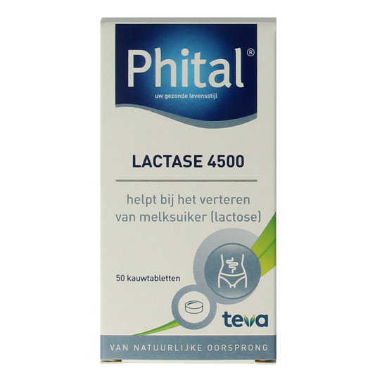 Phital Lactase 4500 50.00 Kauwtabletten