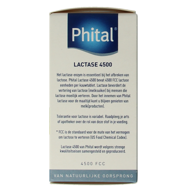 Phital Lactase 4500 50 Kauwtabletten