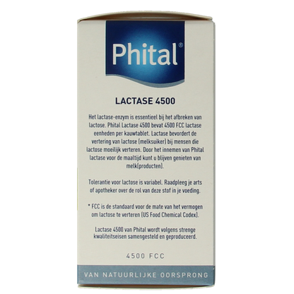 Phital Lactase 4500 50.00 Kauwtabletten