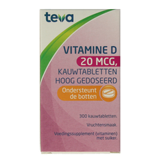 Teva Vitamine D 20 mcg 800IE 300.00 Tabletten