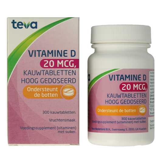 Teva Vitamine D 20 mcg 800IE 300 Tabletten