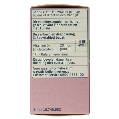 Teva Vitamine D 20 mcg 800IE 300.00 Tabletten