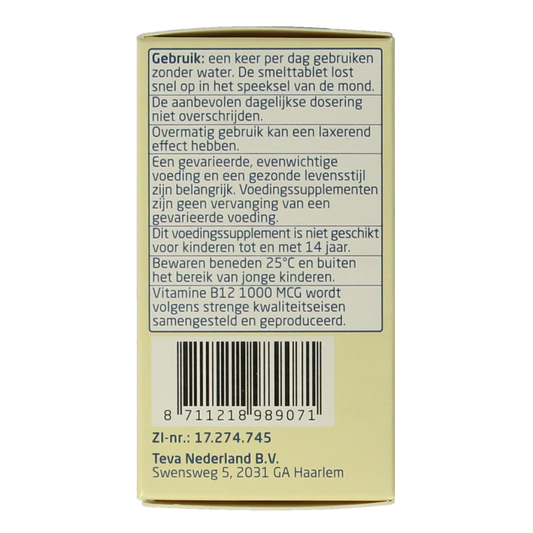 Teva Vitamine B12 1000mcg 120.00 Tabletten