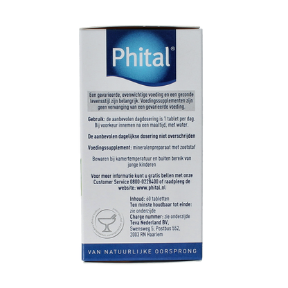 Phital Magnesium 200mg 60.00 Tabletten