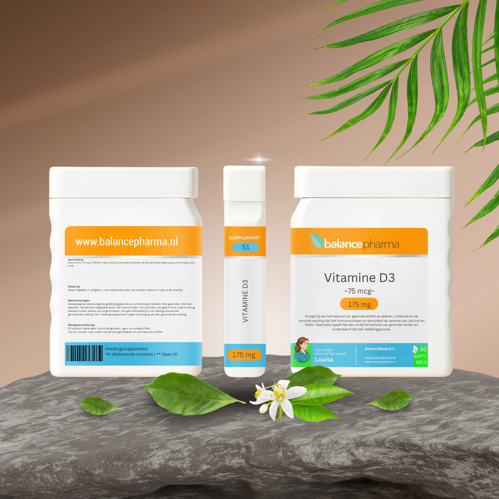 Balancepharma Supplements 51 Vitamine D3 75mcg 90 Softgels
