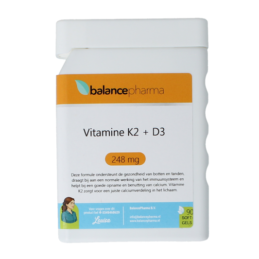 Balancepharma Supplements 53 Vitamine K2 + Vitamine D3 90 Softgels
