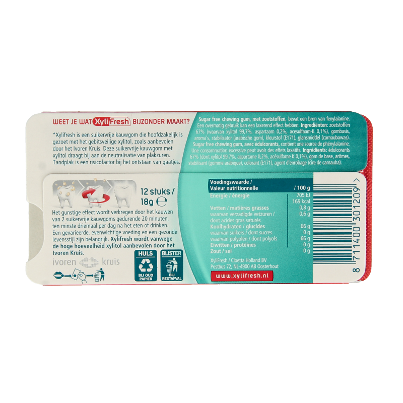 Xylifresh Mentholmint  1 Stuks