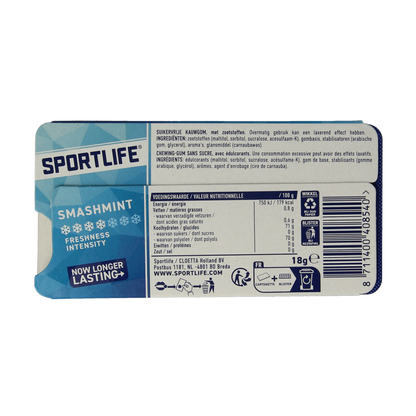 Sportlife Smashmint blauw pack 1.00 Stuks
