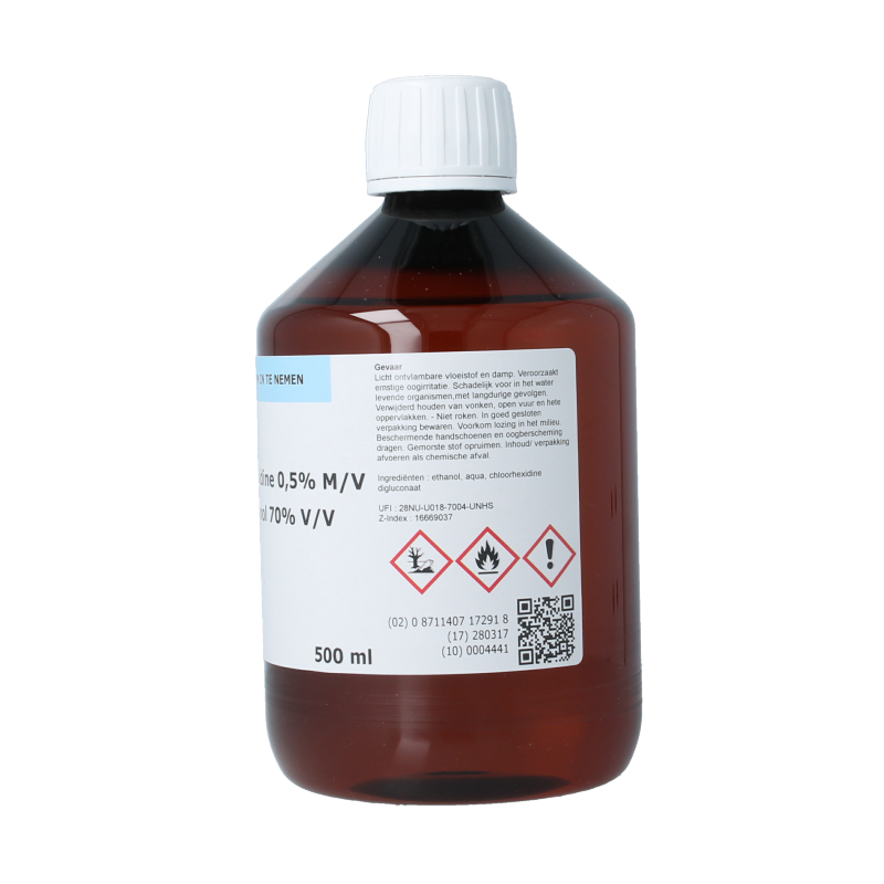 Orphi Chloorhexidine 0.5% in ethanol 70% 500 Milliliter