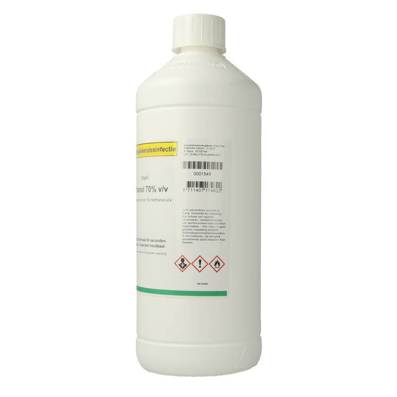 Orphi Ethanol 70% v/v 5% methanol 1 Liter