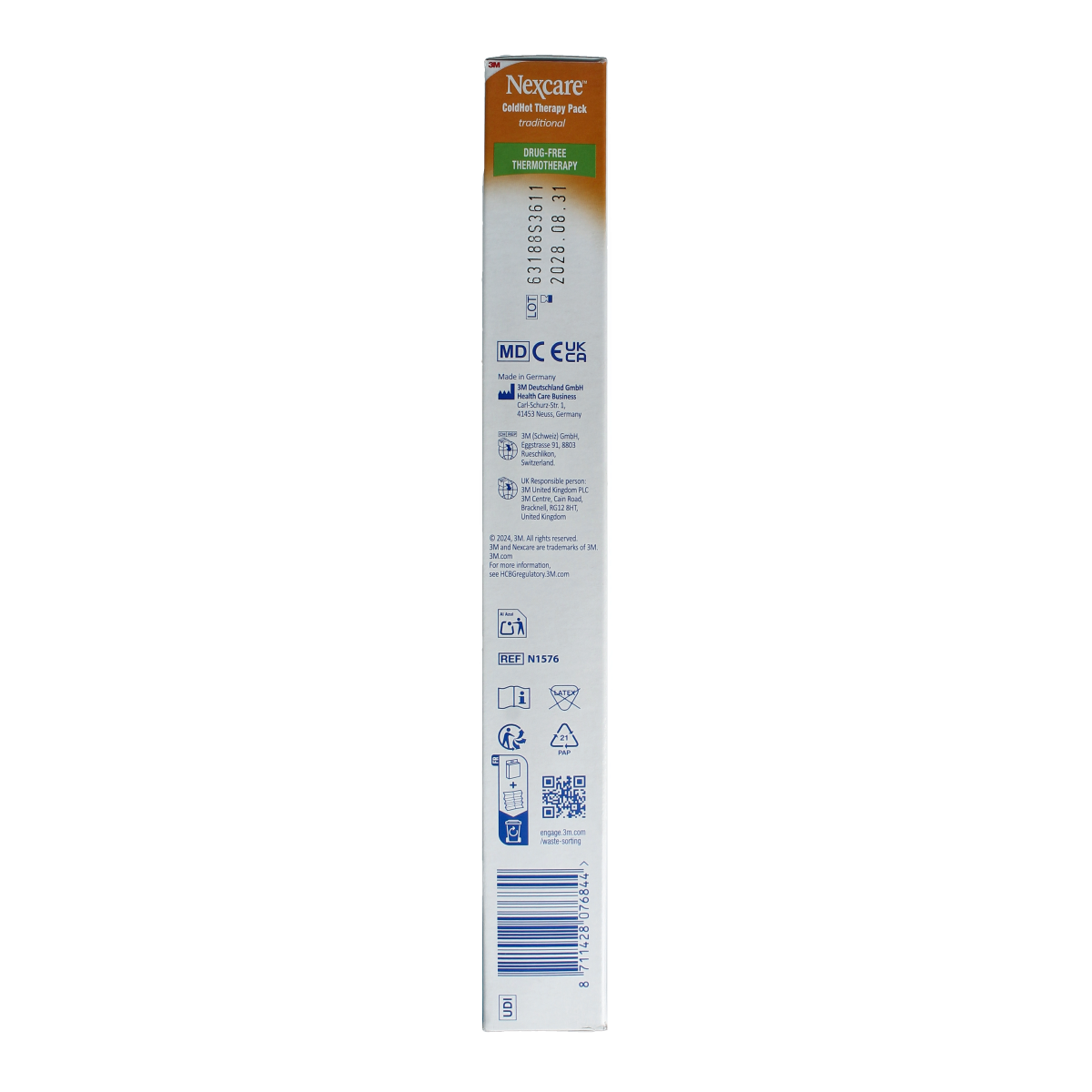 Nexcare Cold hot kruik traditioneel fluweel gevuld met gel 1 Stuks