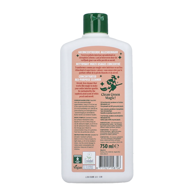 The Good Witch Allesreiniger concentraat white peach 750 Milliliter