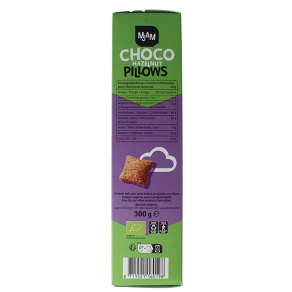 Mjam Choco pillows hazelnut bio 300 Gram