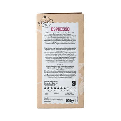 Biocafe Koffiecapcules espresso 20.00 Stuks