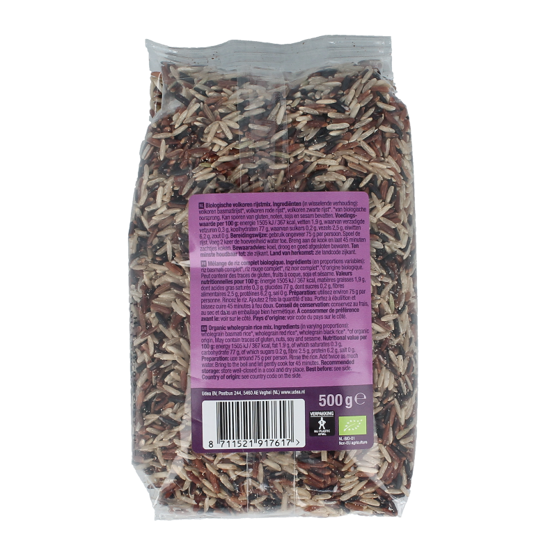 Your Organic Nature Volkorenrijst mix bio 500 Gram