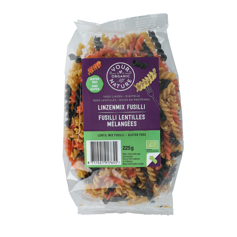 Your Organic Nature Linzen mix pasta bio 225 Gram