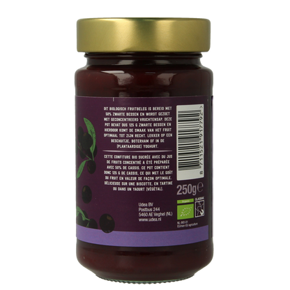 Your Organic Nature Fruit beleg zwarte bes bio 250.00 Gram