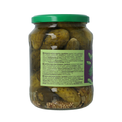 Your Organic Nature Augurken zoetzuur bio 670.00 Gram