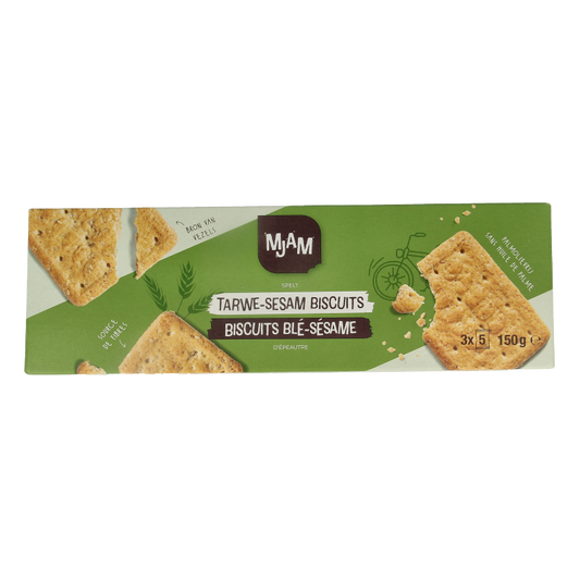 Mjam Biscuits tarwe sesam bio 150 Gram