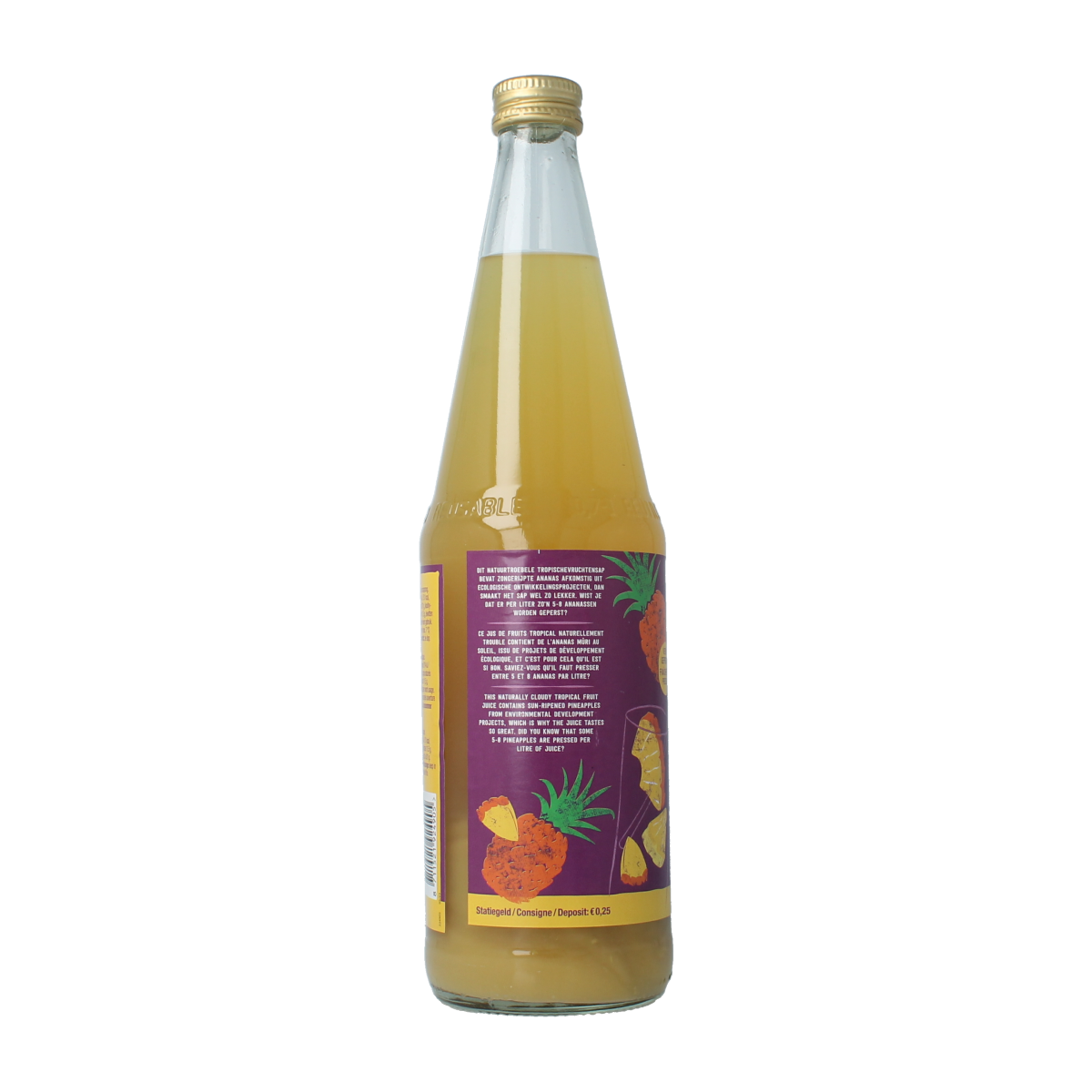Your Organic Nature Vruchtensap ananas bio 700 Milliliter