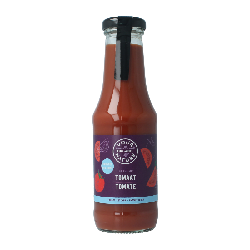 Your Organic Nature Tomatenketchup ongezouten bio 325 Milliliter