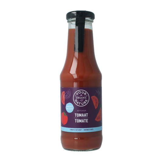 Your Organic Nature Tomatenketchup ongezouten bio 325 Milliliter