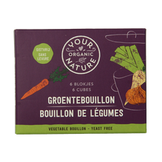Your Organic Nature Groentebouillonblokjes helder bio 6 Stuks